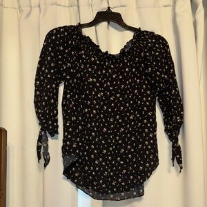 MICHAEL Michael Kors Black Floral Blouse